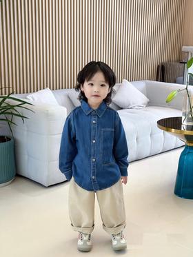 佐丹奴童装25年商场同款全棉牛仔衬衫03045008