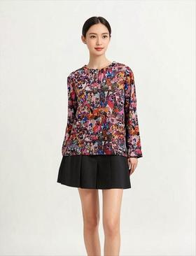 【孤品捡漏】G28三粒扣花色磨毛长袖小衫-喜出