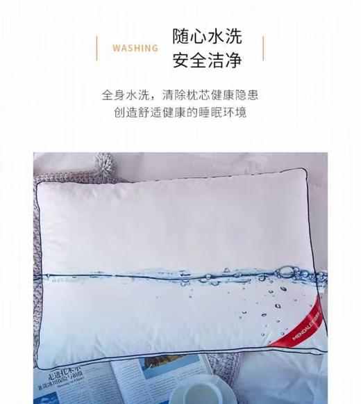 10楼 梦洁 德国羽丝绒抗菌安睡枕吊牌价399活动价199 商品图3