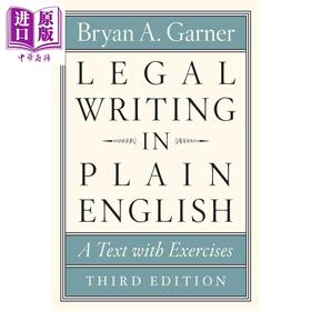 【中商原版】芝加哥写作编辑和出版指南系列 浅显易懂的法律写作 Legal Writing in Plain English  A Text with Exercises