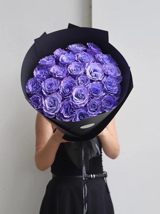 厄瓜多尔进口染色SWEET LAVENDER甜蜜薰衣草玫瑰10支 商品图7