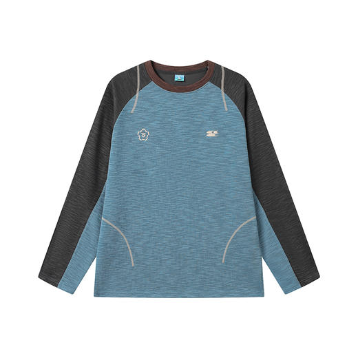 CryingCenter 糯感竹节棉撞色运动线条长袖 哭喊中心 商品图4