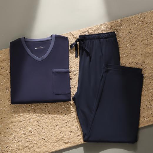 【莫代尔真丝羊绒混纺秋初冬】SCHIESSER高端铂雅套装莫代尔真丝羊绒混纺罗马布家居套装230克99/26144U 99/26145P 商品图2