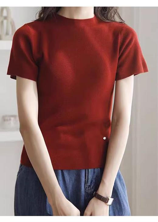 【门店同款】ENJOY秋季基础圆领针织打底衫 164944198 商品图1