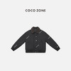 COCO ZONE 刘一一 秋冬美式复古拼接翻领单排扣棉服CC2D2777 商品缩略图0