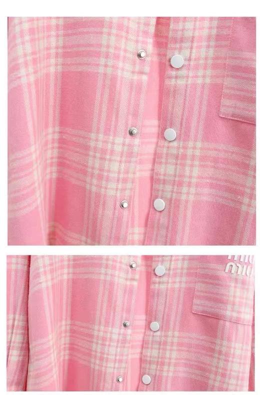 【孤品捡漏】女童G24粉色格子衬衫-喜出 商品图4