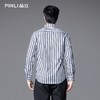 PINLI品立2025秋季新款修身尖领条纹长袖衬衫男商务休闲打底衬衣GD253113059 商品缩略图4