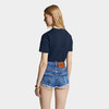 DSQUARED2 女士字母徽标印花棉质圆领短袖T恤 深蓝色 S75GD0488 D20035 524 商品缩略图2