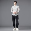 PINLI品立2025秋季新款男条纹方领打底长袖衬衫衬衣潮GD253113054 商品缩略图1