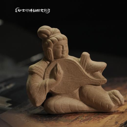 云冈石窟流失海外文物琵琶乐伎飞天陶瓷冰箱贴浮雕立体磁吸摆件 商品图1