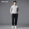 PINLI品立春季新款尖领宽松套头纯色百搭长袖衬衫男衬衣潮牌GD253113069 商品缩略图2