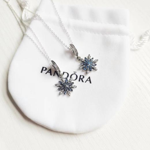 D082531bulingbuling仙气十足蓝色雪花项链锁骨链 商品图8