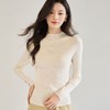 「高货sh」全新升级【铂金会员257/天猫339/差价82】(55521)洛诗琳新款无缝全羊毛针织衫2025秋季半高领修身打底上衣 商品缩略图2