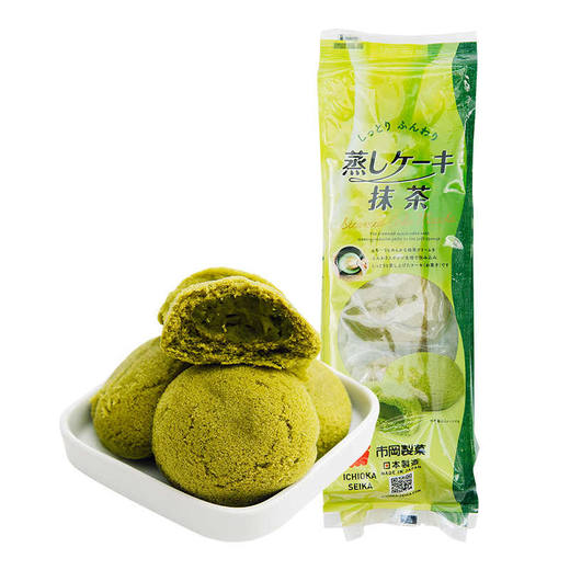 市冈 抹茶味夹心蒸蛋糕 商品图0