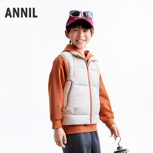【实体店同款】男童羽绒马夹冬季新款安奈儿童装AB542108 商品图2