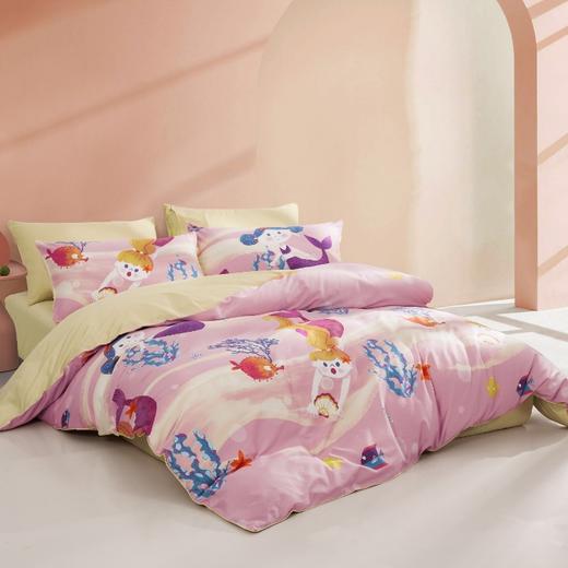 恐龙 泡泡公主 全棉四件套 紫色 150×220cm 商品图1