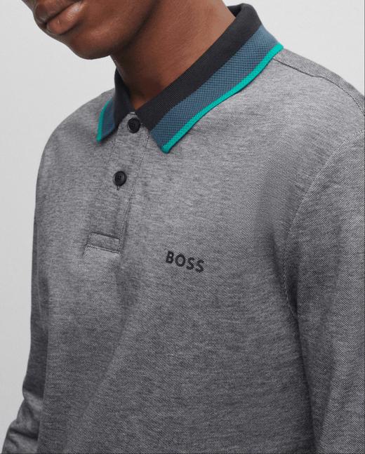 【超惠秒】BOSS 男士宽松款全棉长袖Polo T恤 11866 商品图13