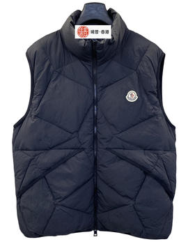 男款不规则菱格羽绒马甲背心018
