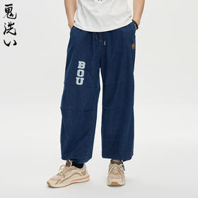ONIARAI/鬼洗25秋季新品棒系列达摩刺绣宽松牛仔裤中性 25N4407