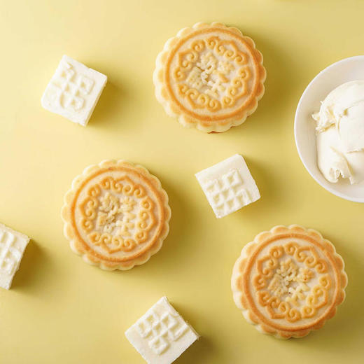 热卖！新疆特色！巨好吃！塔麦尔新疆奶皮子月饼/酸奶月饼/奶酪芝士月饼 350g/袋（4个装） 商品图10