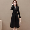 QYM HS23C15-Y时尚风衣外套中式中国结盘扣大衣拼结长款外套 商品缩略图0