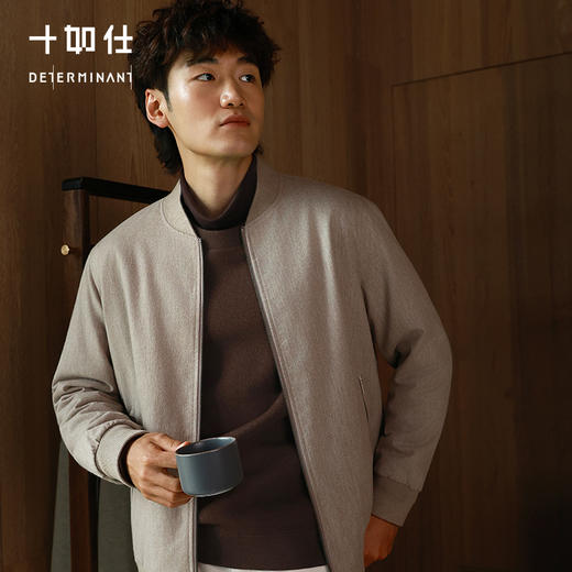 秋冬梭织牦牛绒保暖棒球夹克外套-OW01-05 商品图3