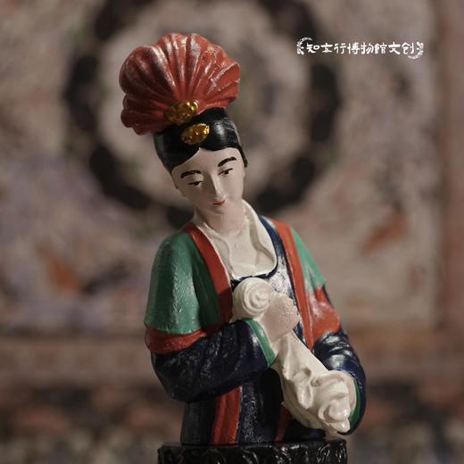 山西太原晋祠花旦侍女彩塑冰箱贴立体文创礼品磁贴小礼物纪念品 商品图4