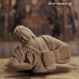 云冈石窟流失海外文物腰鼓飞天乐伎浮雕冰箱贴创意陶瓷文创磁贴