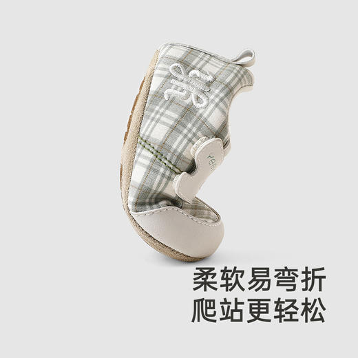 【商场同款】英氏儿童鞋春秋男童防滑步前鞋女童魔术贴布鞋新款 商品图3