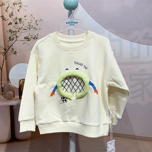 Cucutas男幼童长袖卫衣CY25AUW504橙红/米白90#-120# 商品图3