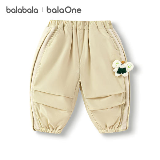 巴拉巴拉balaOne宝宝长裤加绒保暖伞兵裤女童男童装2025新款冬装 商品图4