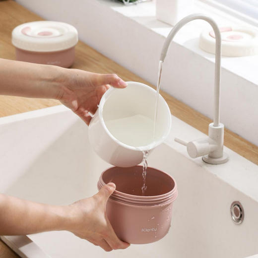 【下单赠保温袋】Klentu凯兰图  轻氧可微波饭盒  无铅陶瓷内胆 600ml+420ml 商品图9