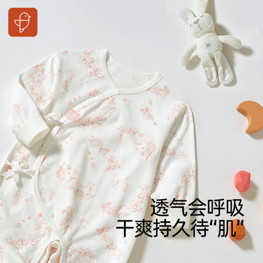 【秋季新款】7A抗菌纯棉新生儿连体衣 商品图2