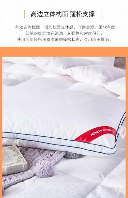 10楼 梦洁 德国羽丝绒抗菌安睡枕吊牌价399活动价199 商品图2