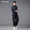 PINLI品立2025秋季新款条纹修身商务衬衫潮牌男内搭休闲长袖衬衣GD253113031 商品缩略图1