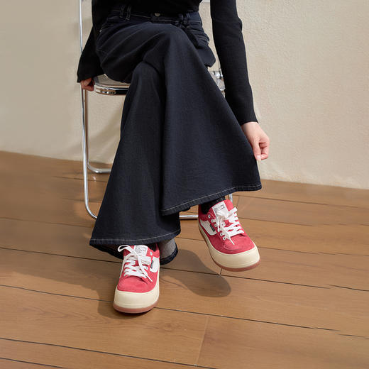 【限时秒杀】西遇宽松阔腿牛仔裤女秋季新款复古黑色水洗高腰显瘦长裤Y0051266/H0055247 商品图3