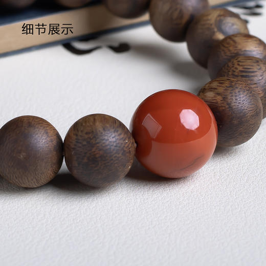 xy0566沉香+南红碧玉大手串 商品图4
