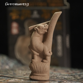 云岗石窟流失海外文物拱尾立兽陶瓷文创冰箱贴山西大同创意磁吸