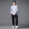 PINLI品立2025秋季新款男士尖领条纹长袖衬衫商务休闲打底衬衣潮GD253113049 商品缩略图1
