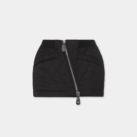 DSQUARED2 女士字母徽标印花绗缝迷你短裙 黑色 S75MA0995 D35320 900