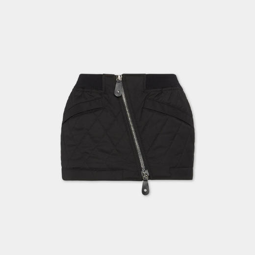 DSQUARED2 女士字母徽标印花绗缝迷你短裙 黑色 S75MA0995 D35320 900 商品图0