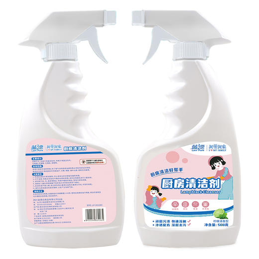 【蓝漂】油烟机清洗剂 去油污厨房清洁强力去重油污烟净重立剂500g*3瓶 商品图5