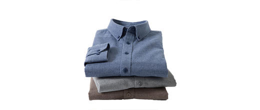 【全棉】罗蒙秋冬长袖衬衫男士纯棉保暖舒适易打理简约领尖小扣时尚衬衣 商品图12