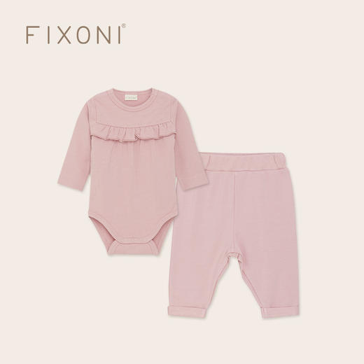【云优选】FIXONI 婴幼儿包屁衣哈衣长袖爬服长裤休闲屁屁裤 商品图0