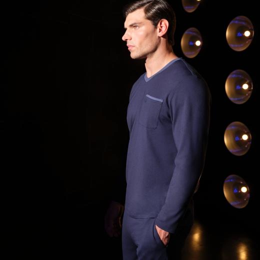 【莫代尔真丝羊绒混纺秋初冬】SCHIESSER高端铂雅套装莫代尔真丝羊绒混纺罗马布家居套装230克99/26144U 99/26145P 商品图1