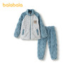 巴拉巴拉儿童睡衣套装冬加厚珊瑚绒男童家居服可外出保暖舒适时尚 商品缩略图4
