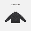 COCO ZONE 刘一一 秋冬美式复古拼接翻领单排扣棉服CC2D2777 商品缩略图1
