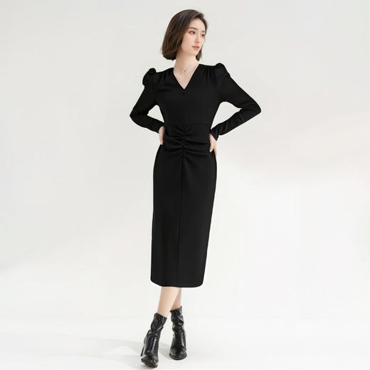 QG2691#抽褶连衣裙 商品图0