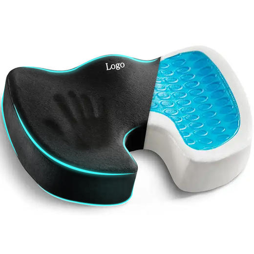 记忆棉坐垫慢回弹清凉降温办公室坐垫美臀透气水凝胶坐垫新款新品 商品图3