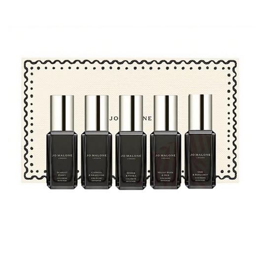 【全球购·2套送黑鸦片香水】Jo Malone London/祖玛珑x限定馥郁香氛礼盒经典5只装绯红虞美人+丝绒玫瑰与乌木+乌木与佛手柑+柏木与葡萄藤+末药与冬加豆·海淘香港🇭🇰直邮 商品图3